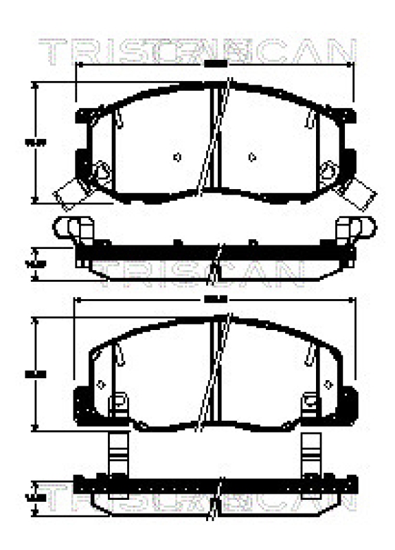 TRISCAN Bremsbelagsatz, Scheibenbremse