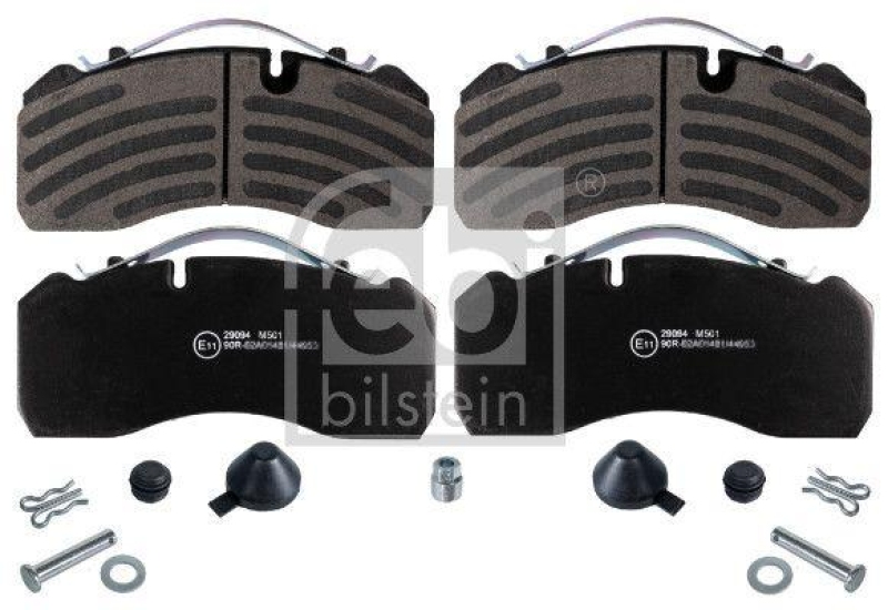 FEBI BILSTEIN Bremsbeläge Bremsbelagsatz Hinten Vorne 16563 passend für VW POLO 16563