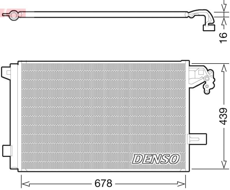 DENSO Condenser, air conditioning