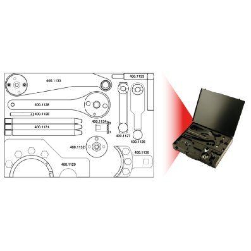 KS TOOLS Adjustment Tool Set, valve timing