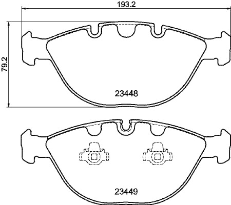 HELLA Brake Pad Set, disc brake