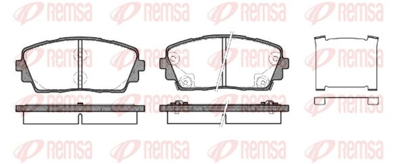 KAWE Brake Pad Set, disc brake