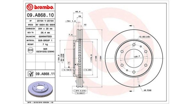 2x MAGNETI MARELLI Bremsscheibe