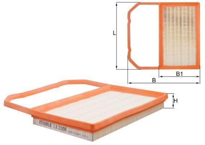 MAHLE ORIGINAL Luftfilter LX 3306