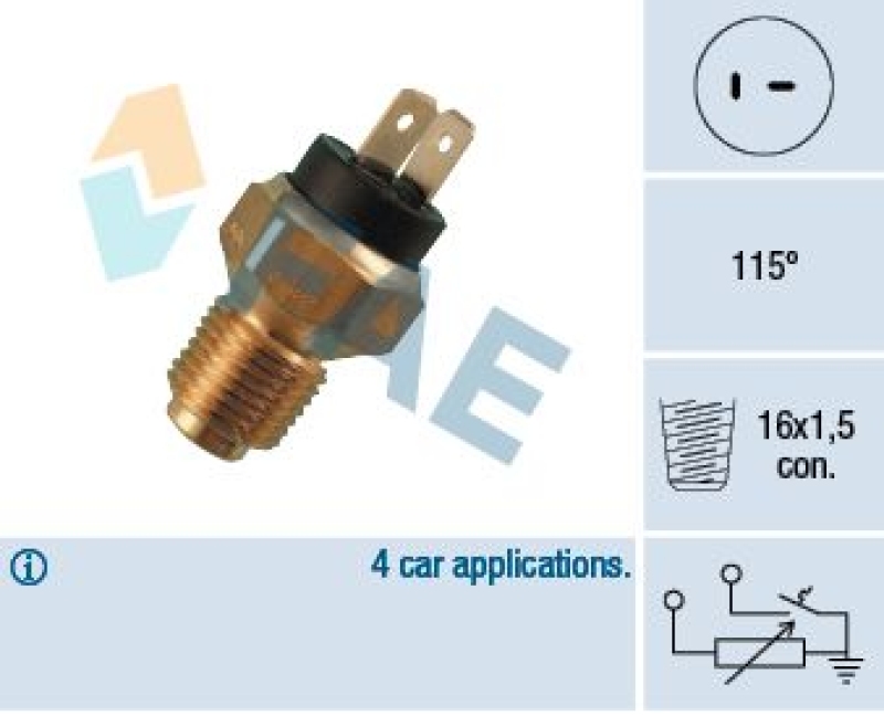 FAE Sensor, Kühlmitteltemperatur