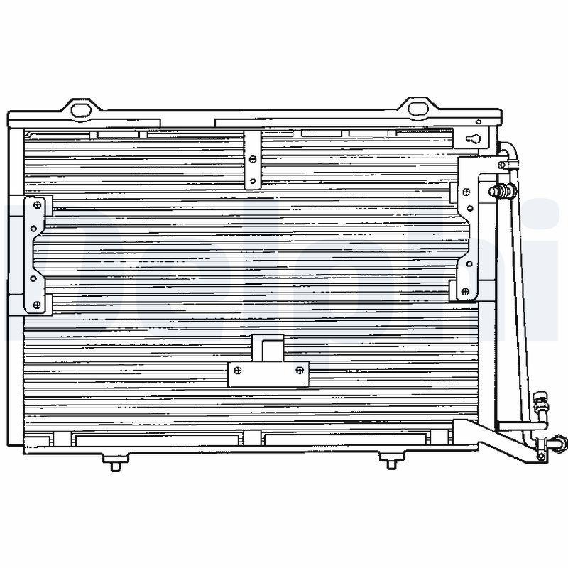 DELPHI Condenser, air conditioning