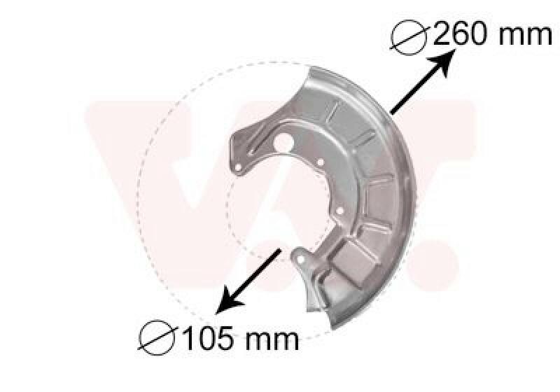 VAN WEZEL Splash Panel, brake disc