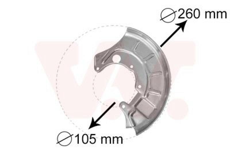 VAN WEZEL Spritzblech, Bremsscheibe