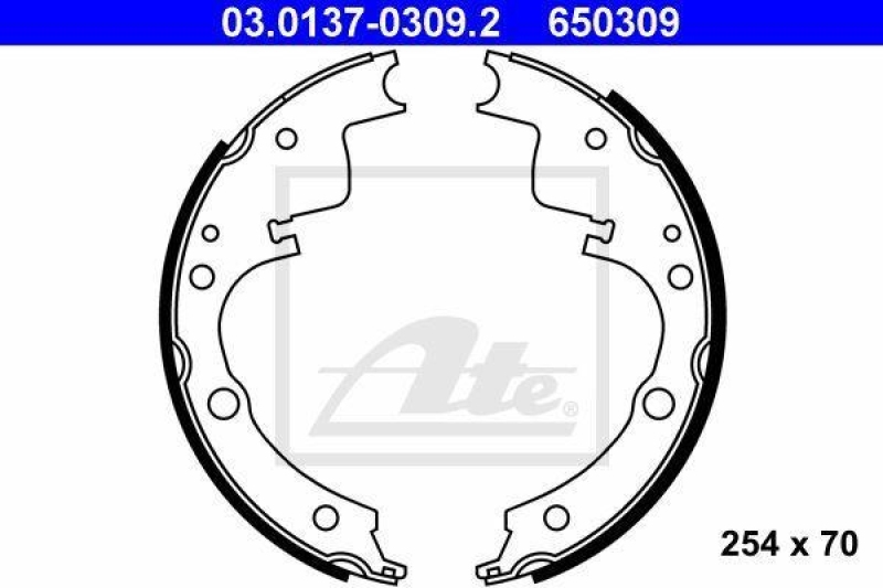 ATE Bremsbackensatz 03.0137-0309.2