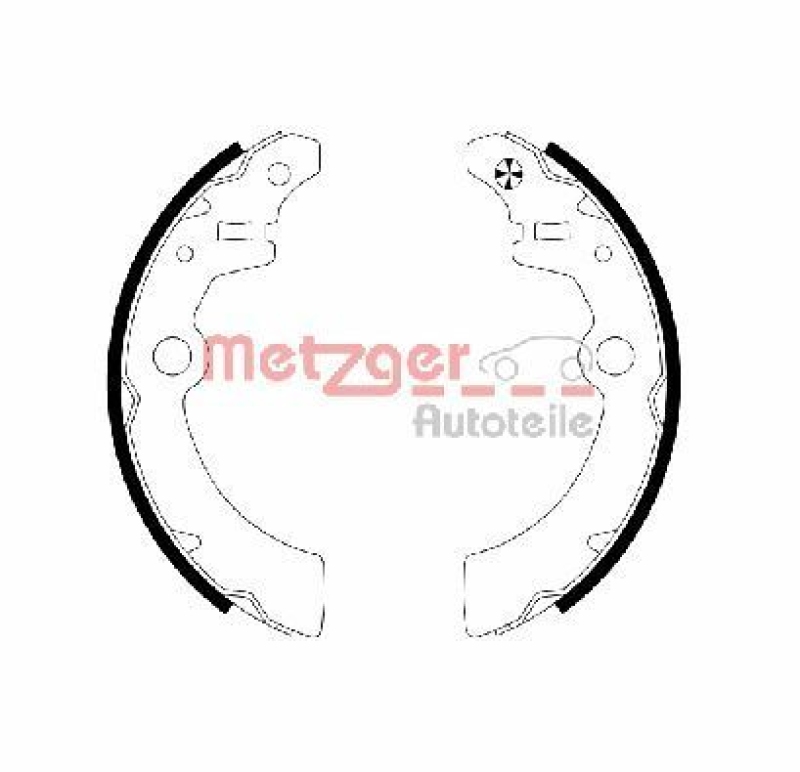 METZGER Bremsbackensatz MG 707