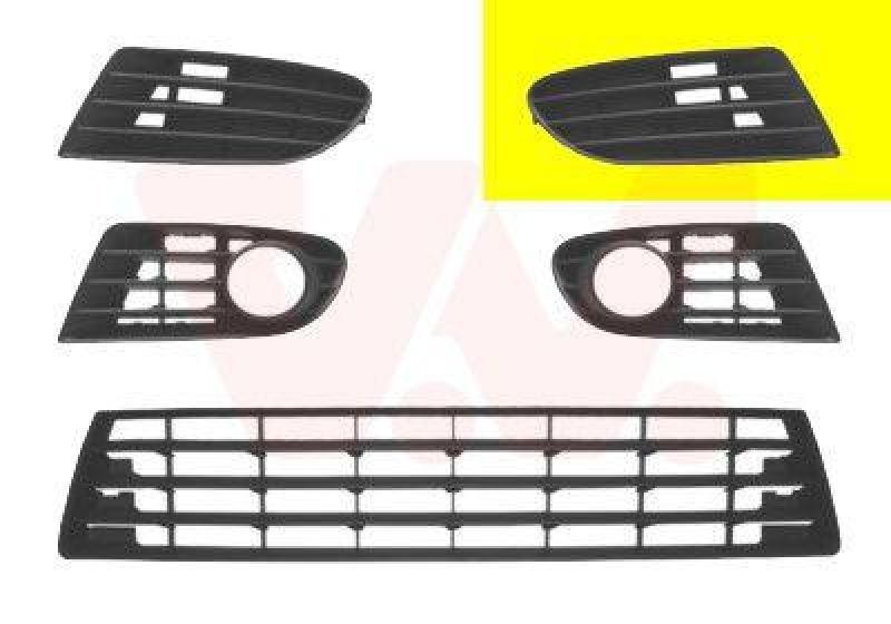VAN WEZEL Ventilation Grille, bumper ** Equipart **