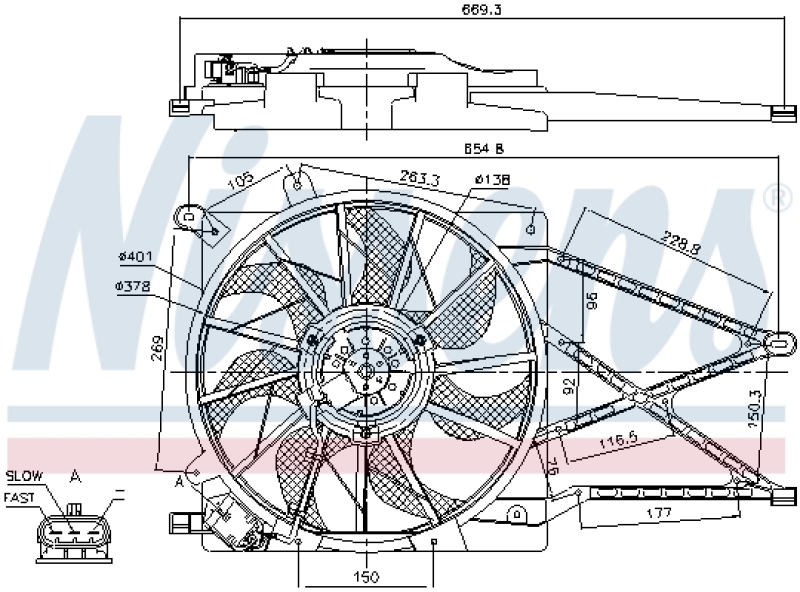 NISSENS Fan, radiator