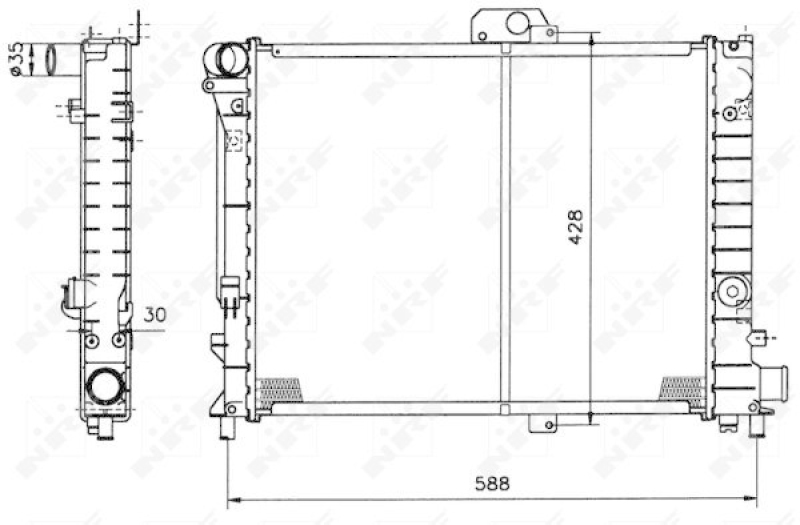 NRF Radiator, engine cooling