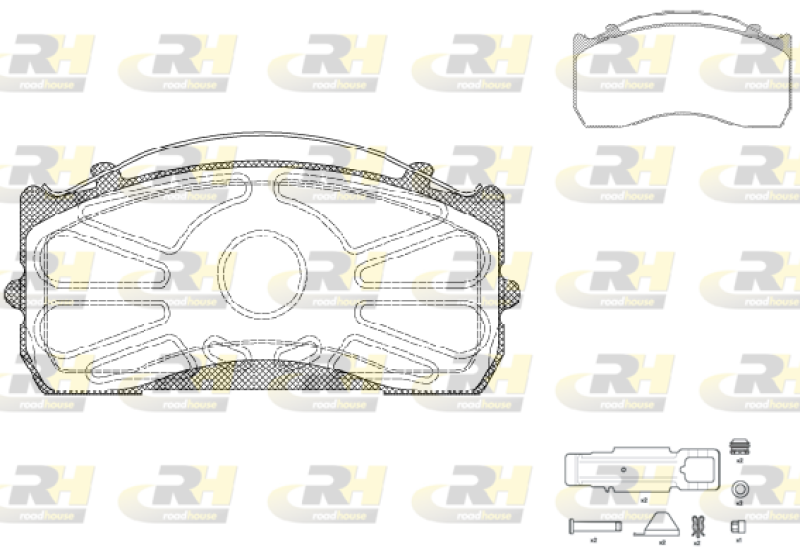 ROADHOUSE Brake Pad Set, disc brake