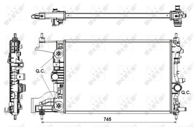 NRF Radiator, engine cooling