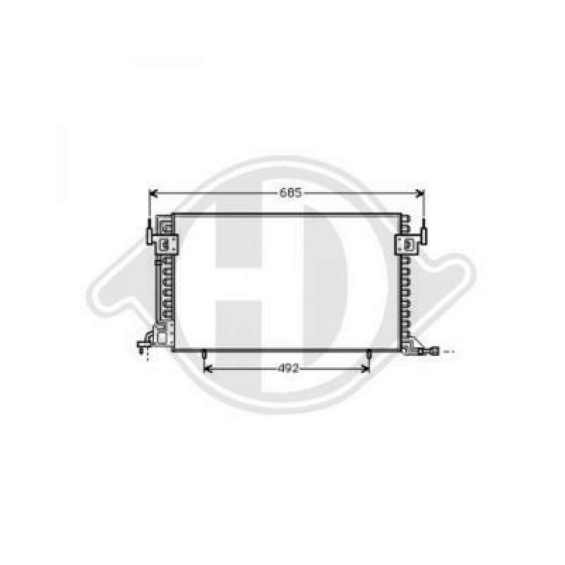 DIEDERICHS Condenser, air conditioning