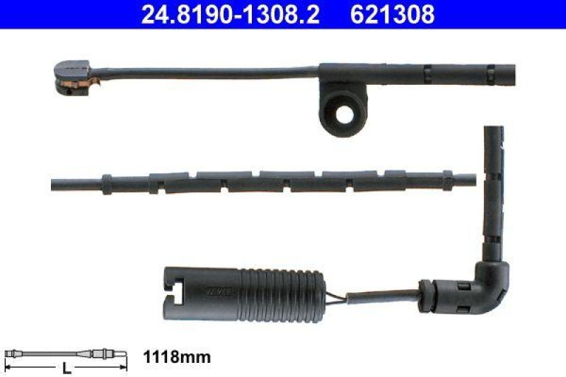 ATE Warning Contact, brake pad wear