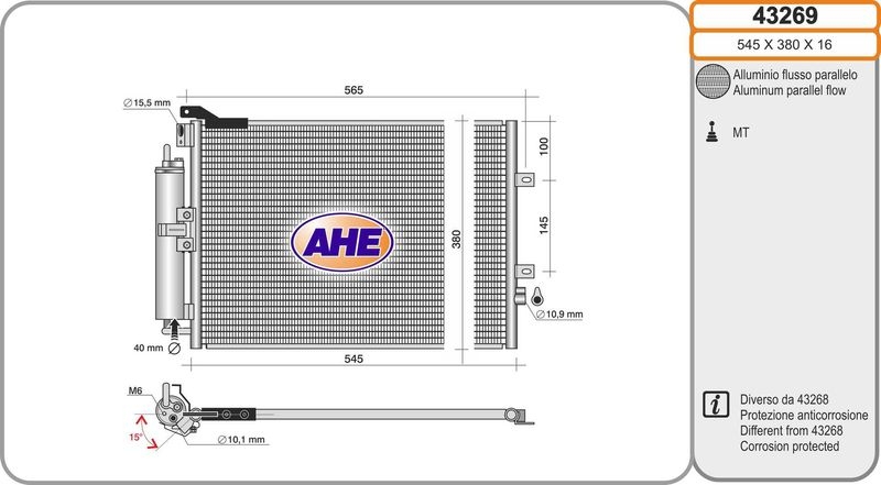 AHE Condenser, air conditioning