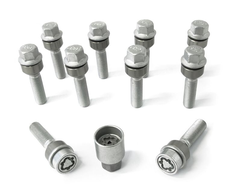 H&R Spezialfedern Radschraube Felgenschloss-Set M14 mit beweglichem Kugel...