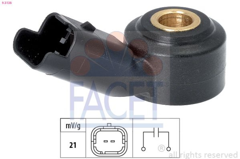 FACET Knock Sensor Made in Italy - OE Equivalent