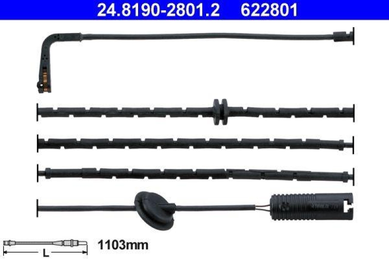 ATE Warnkontakt, Bremsbelagverschlei&szlig; 24.8190-2801.2