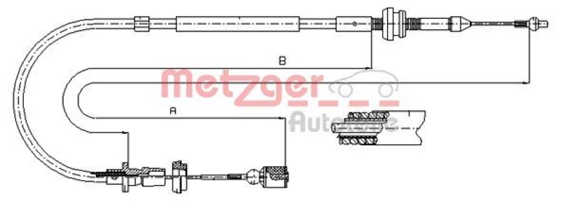 METZGER Accelerator Cable