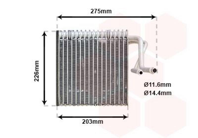 VAN WEZEL Verdampfer, Klimaanlage 4000V287