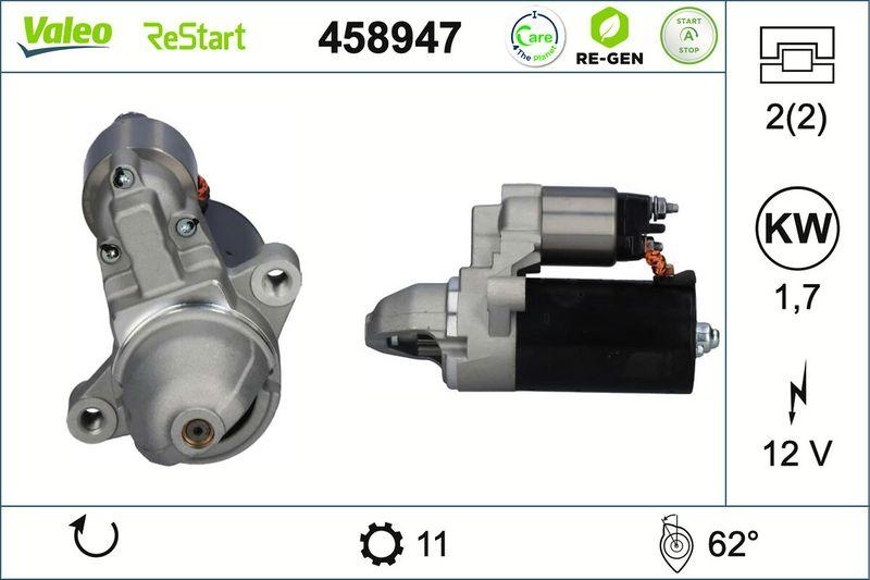 VALEO Starter VALEO RE-GEN STOP&START - AT 458947