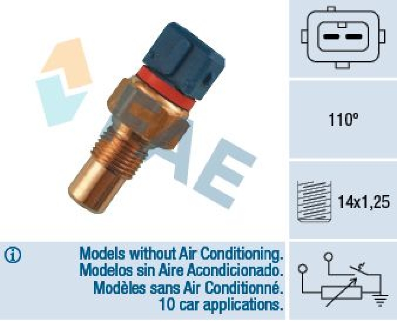 FAE Sensor, Kühlmitteltemperatur