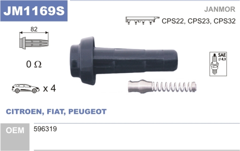 JANMOR Stecker, Zündspule