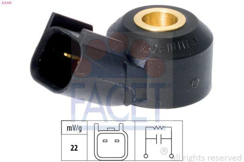 FACET Knock Sensor Made in Italy - OE Equivalent