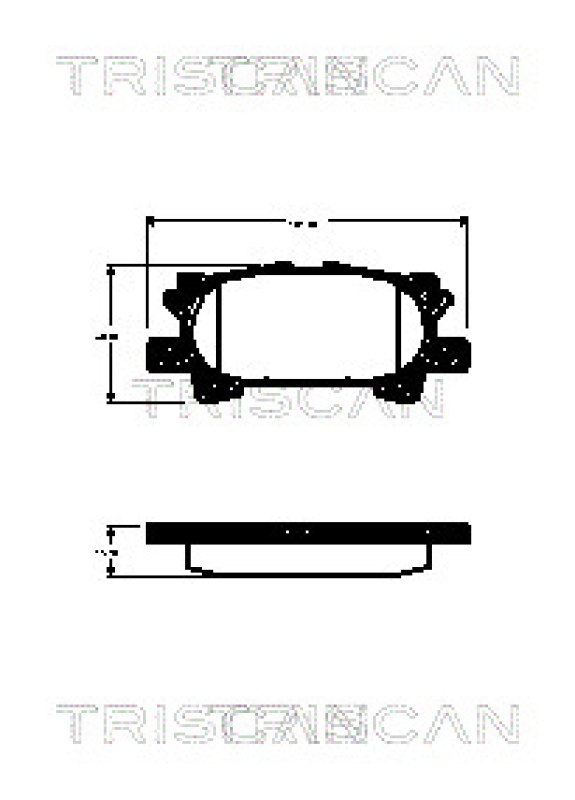 TRISCAN Bremsbelagsatz, Scheibenbremse 8110 13075