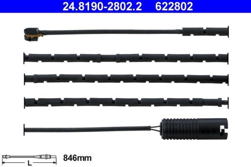 ATE Warning Contact, brake pad wear