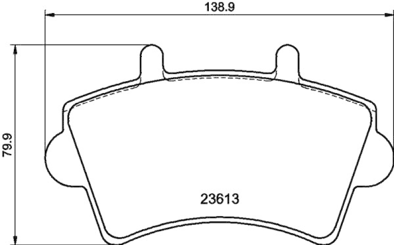 HELLA Brake Pad Set, disc brake