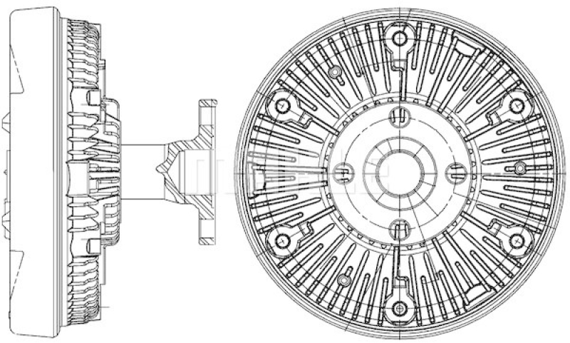 MAHLE Clutch, radiator fan BEHR *** PREMIUM LINE ***