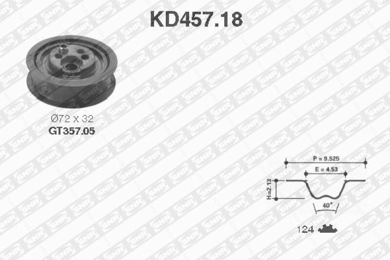 SNR Zahnriemensatz KD457.18