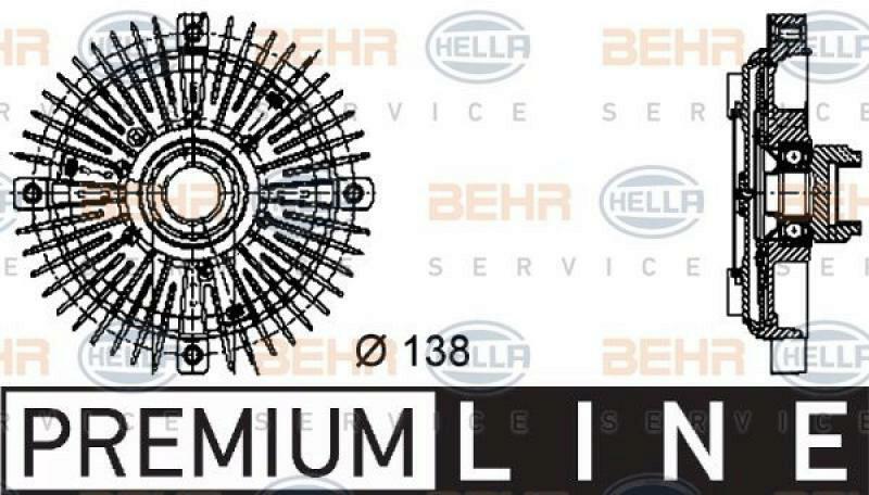 HELLA Kupplung, Kühlerlüfter BEHR HELLA SERVICE *** PREMIUM LINE ***