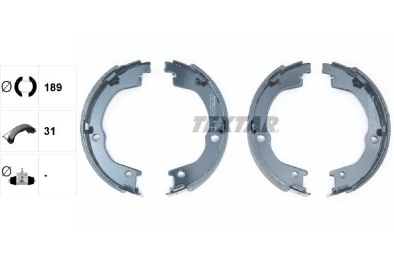 TEXTAR Bremsbackensatz, Feststellbremse 91079600
