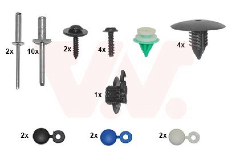 VAN WEZEL Mounting Kit, bumper