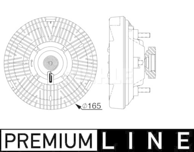 MAHLE Clutch, radiator fan BEHR *** PREMIUM LINE ***