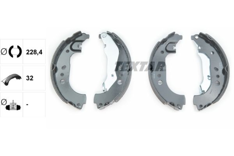 TEXTAR Bremsbackensatz 91080100