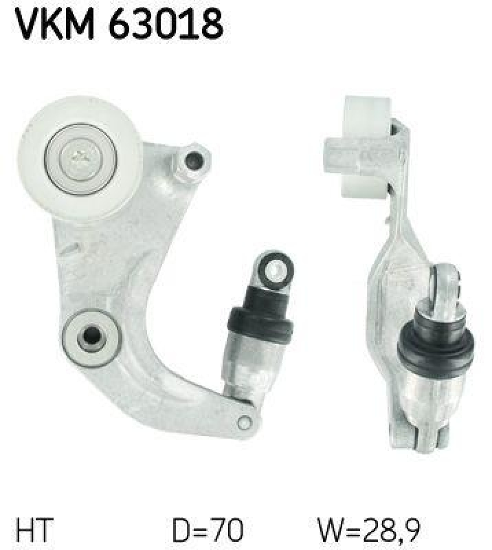 SKF Riemenspanner, Keilrippenriemen VKM 63018