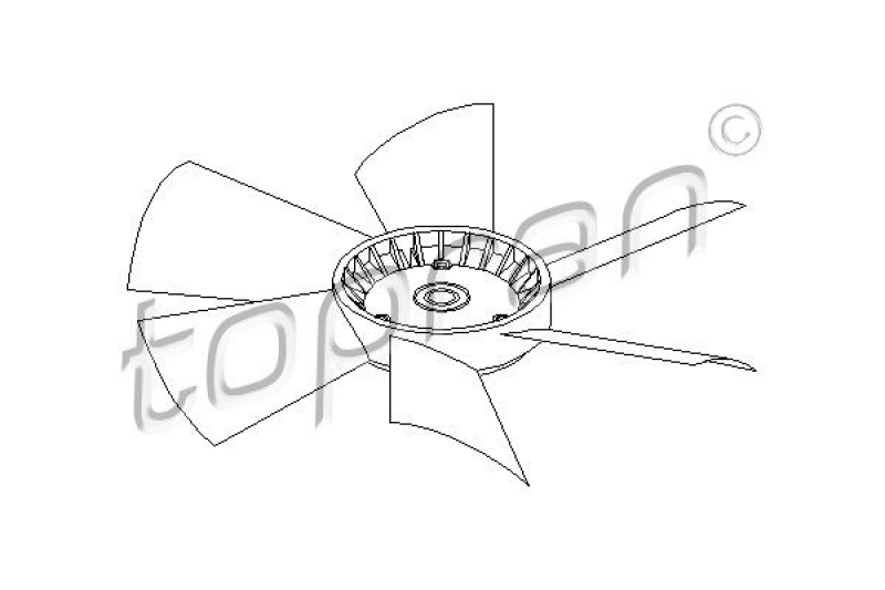 TOPRAN Fan Wheel, engine cooling