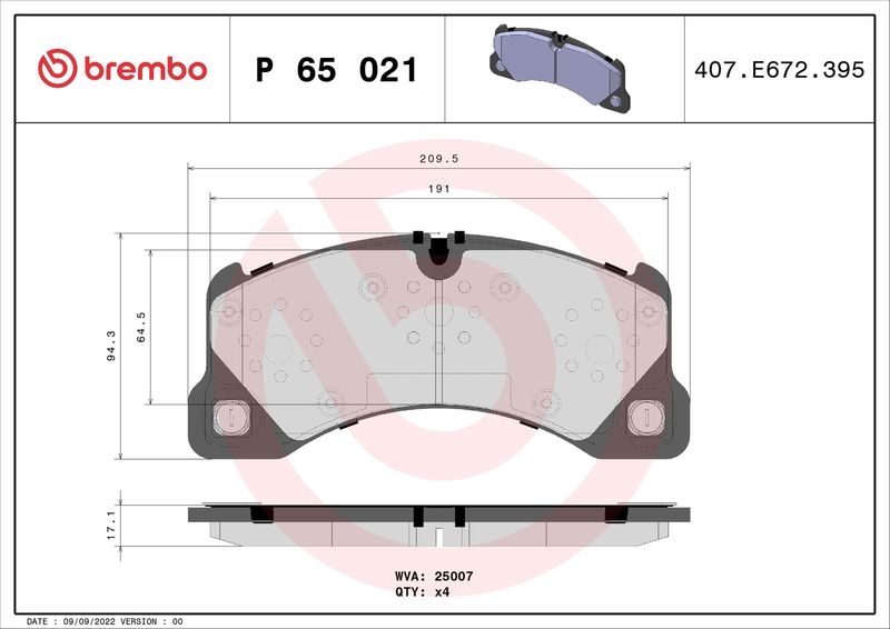 BREMBO Bremsscheiben + Beläge + Warnkontakt