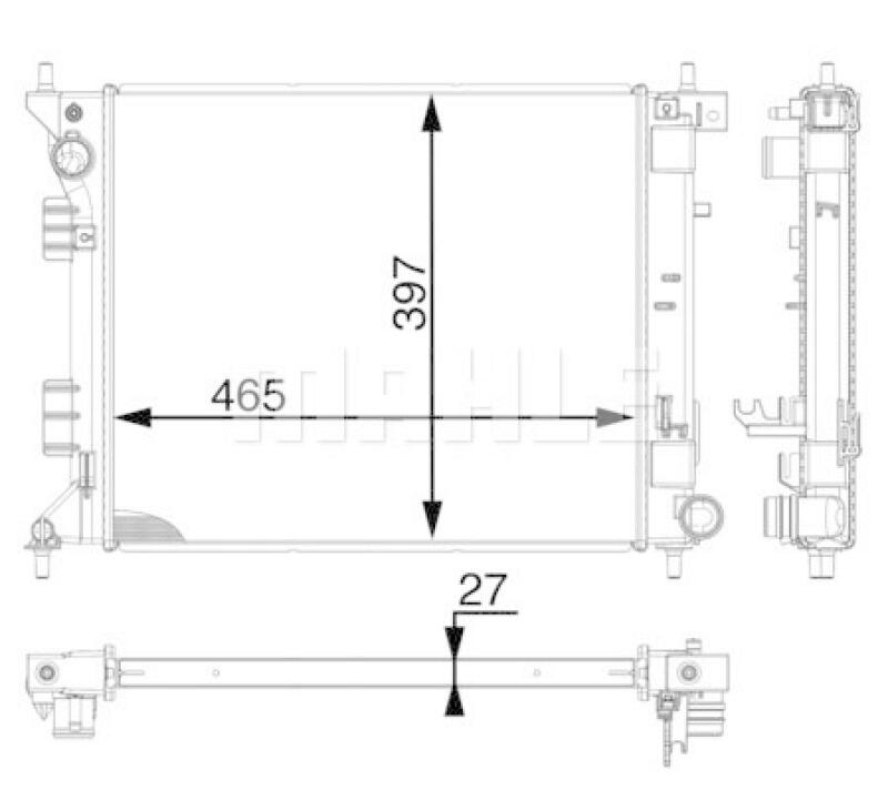 MAHLE Kühler, Motorkühlung BEHR *** PREMIUM LINE ***