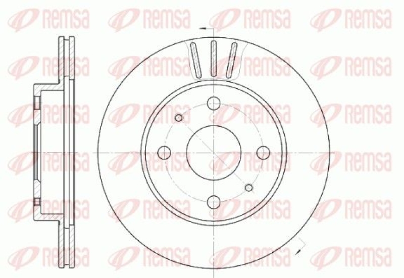 2x REMSA Brake Disc