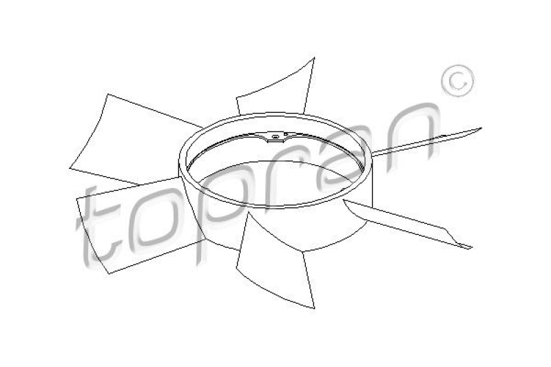 TOPRAN Fan Wheel, engine cooling