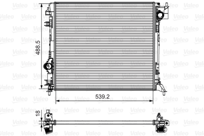 VALEO Radiator, engine cooling