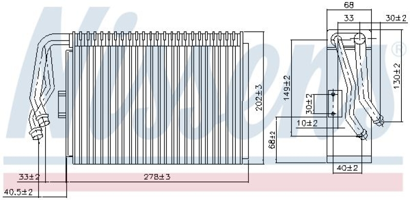 NISSENS Verdampfer, Klimaanlage