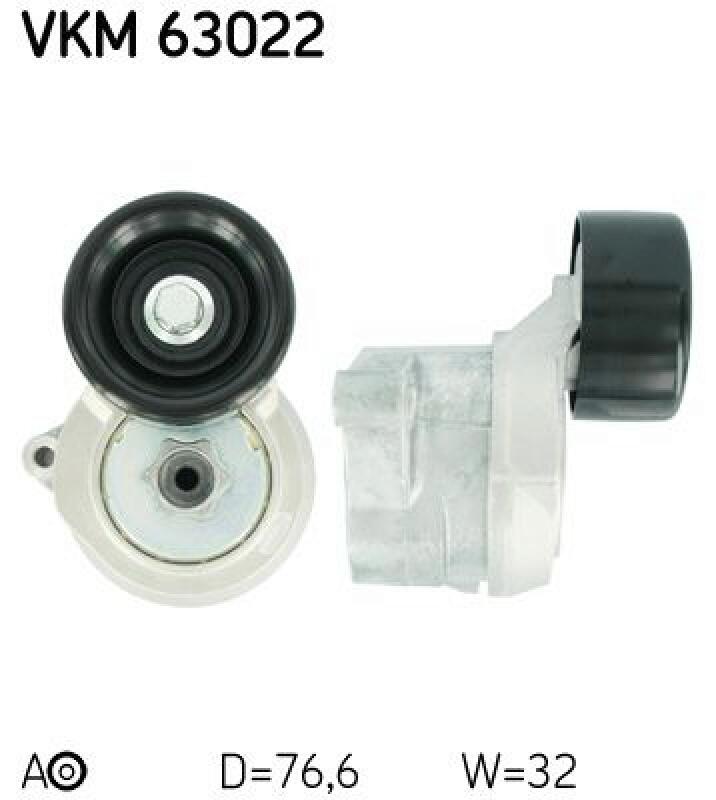 SKF Tensioner Pulley, V-ribbed belt